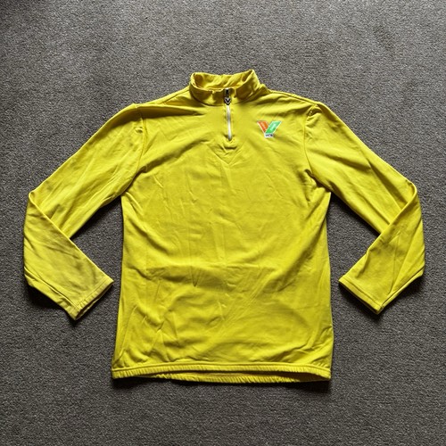Vintage yellow cycling jersey - cycling,