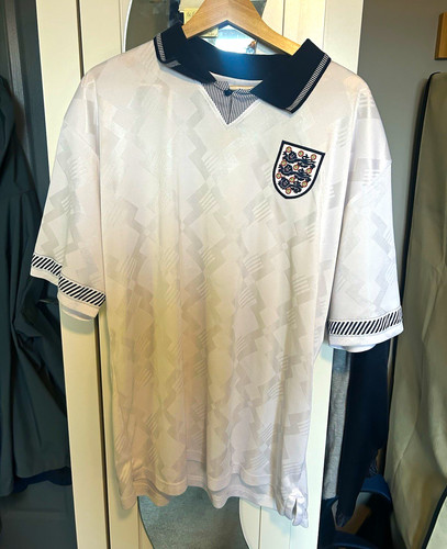 England 1990 home shirt score - 1990,